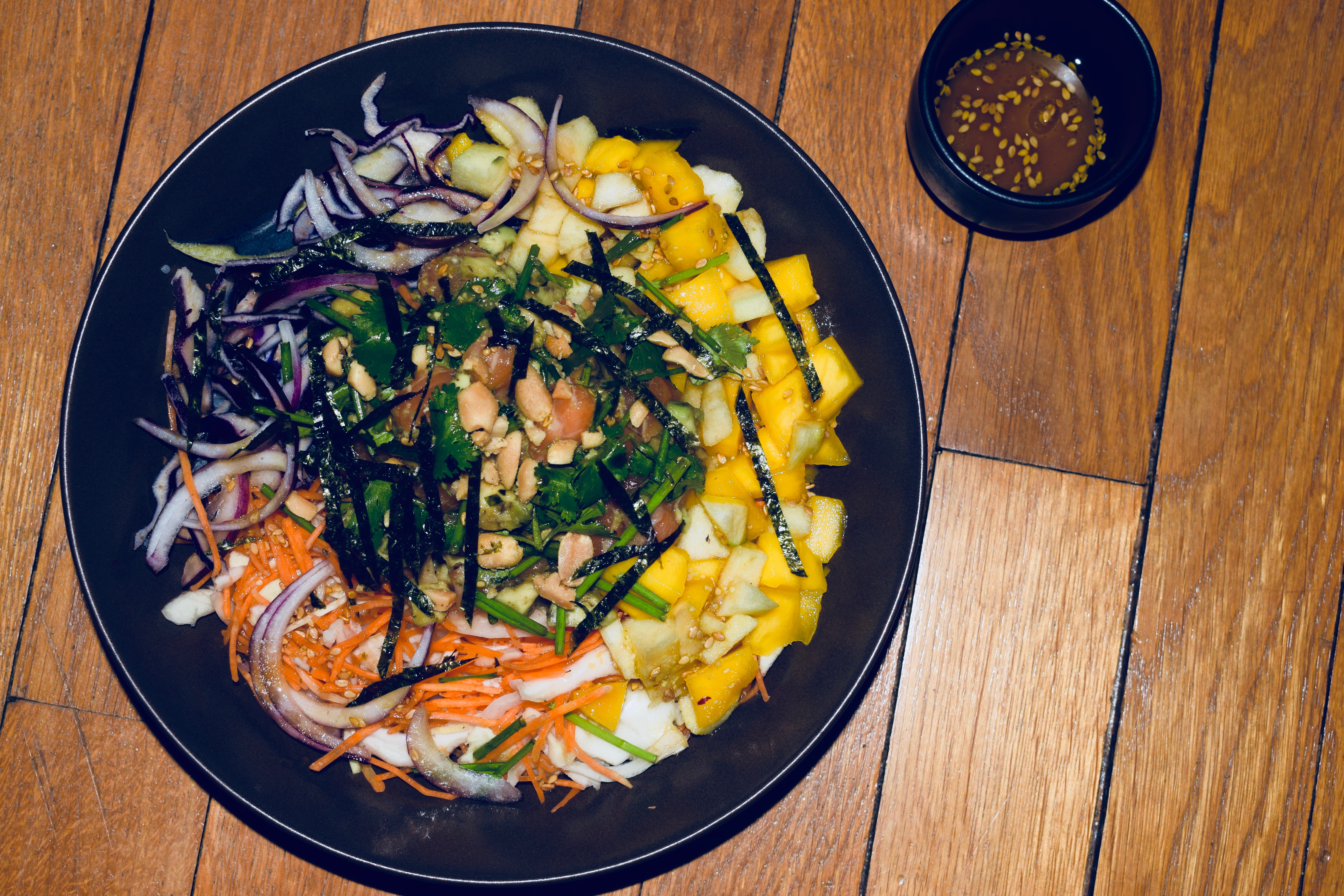 poke bowl, recette hawaïenne, salade hawaïenne, Tours
