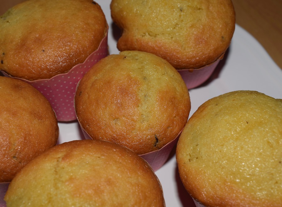 muffins aux yaourt, pépites de chocolat et parfums du Maroc