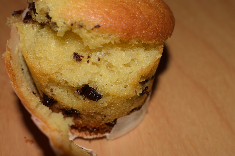 muffins aux yaourt, pépites de chocolat et parfums du Maroc