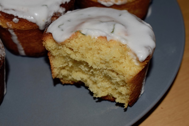 cupcake chocolat blanc, citron menthe fraîche