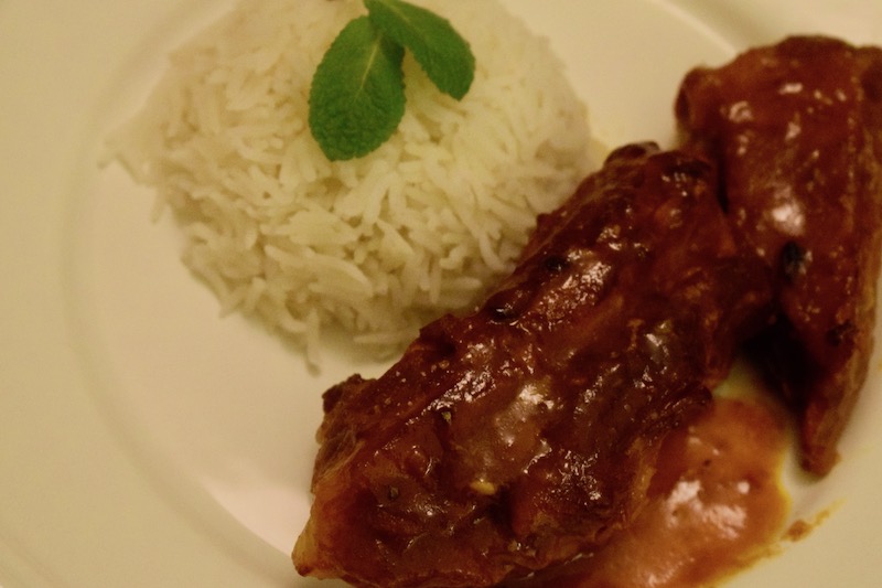 Travers de porc laqué au miel et au gingembre (fiche technique n°&nbsp;79)