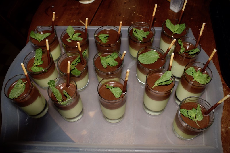 verrines menthe chocolat
