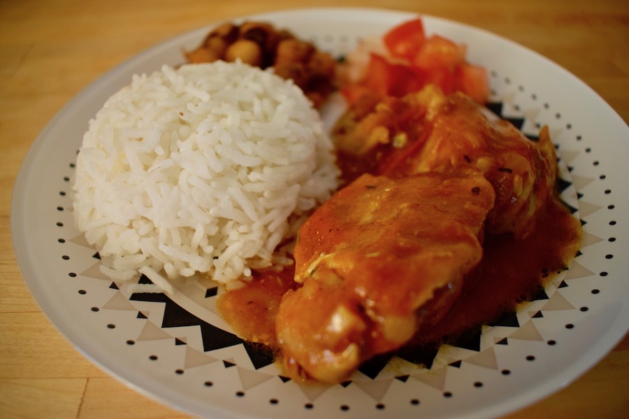 Cari poulet fiche CAP CUISINE 127