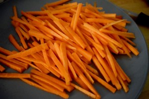julienne de carottes