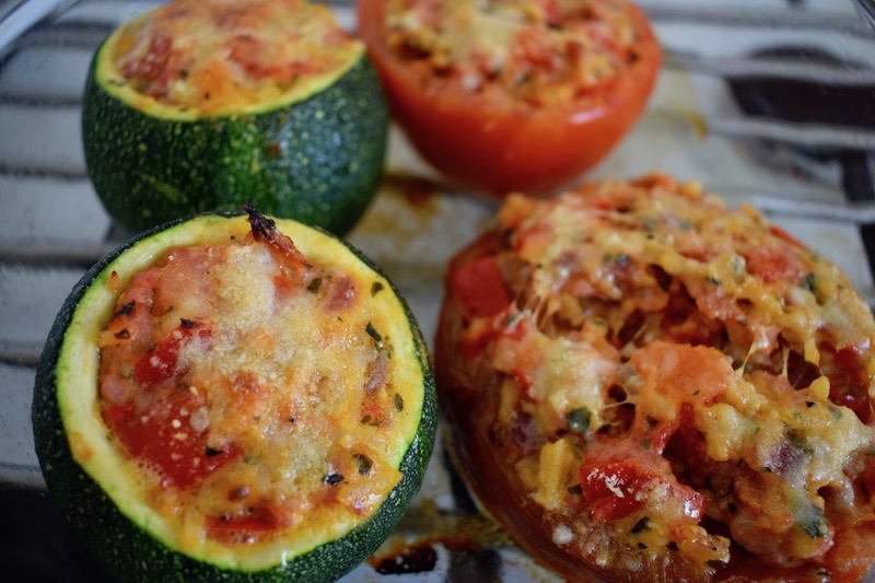 Petits légumes farcis façon niçoise et gratin de courgettes (fiches techniques n° 149 et&nbsp;150)