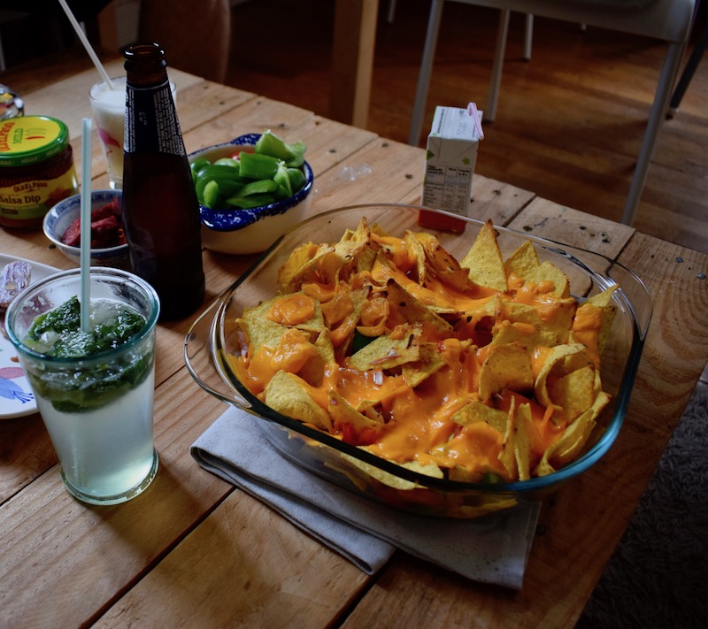 nachos maison, chips tortillas