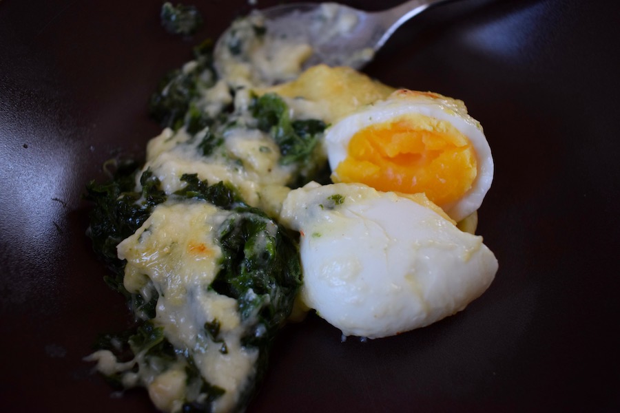 œufs mollets florentine, cap cuisine