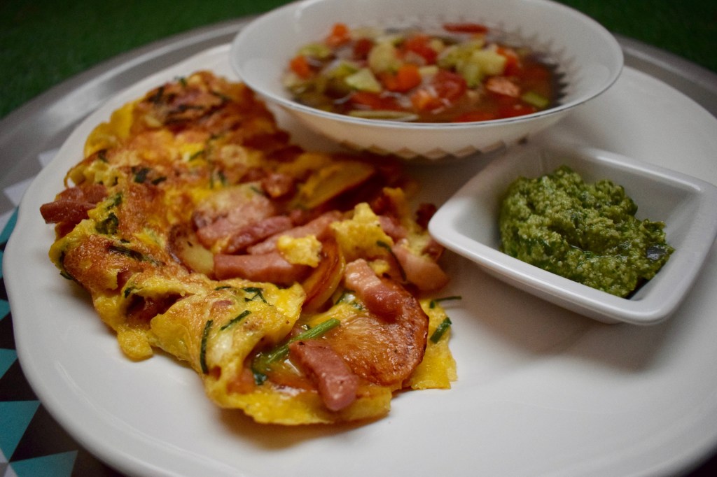 Potage au Pistou et omelette plate paysanne (fiches techniques 3 et&nbsp;50)