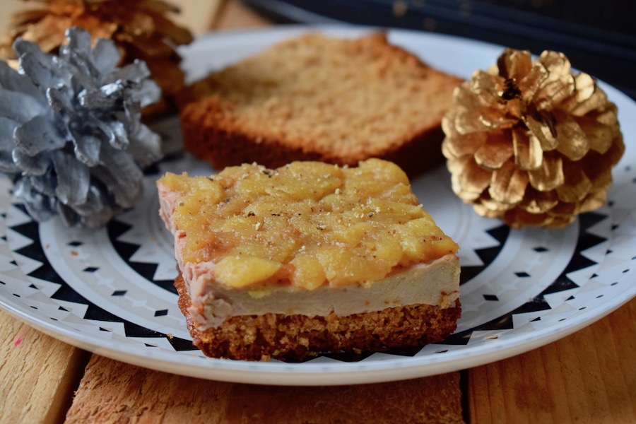 Mini tatins de foie gras aux pommes et au pain d'épices maison