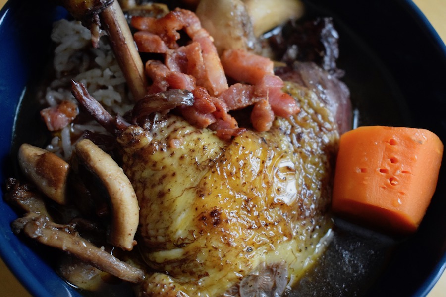 Poulet façon coq au vin Cap cuisine
