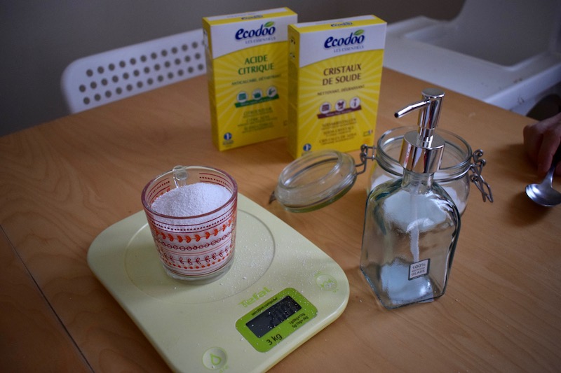 poudre pour lave-vaisselle zéro déchet 