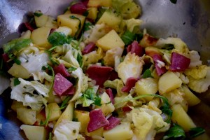 salade de pommes de terre e& chorizo