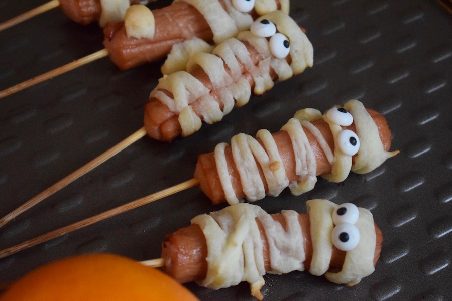 saucisses momies, Halloween - Mangakel