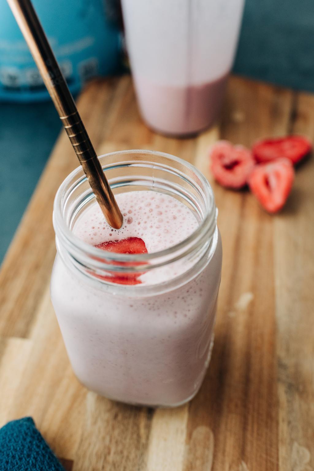 Lassi indien à la&nbsp;fraise
