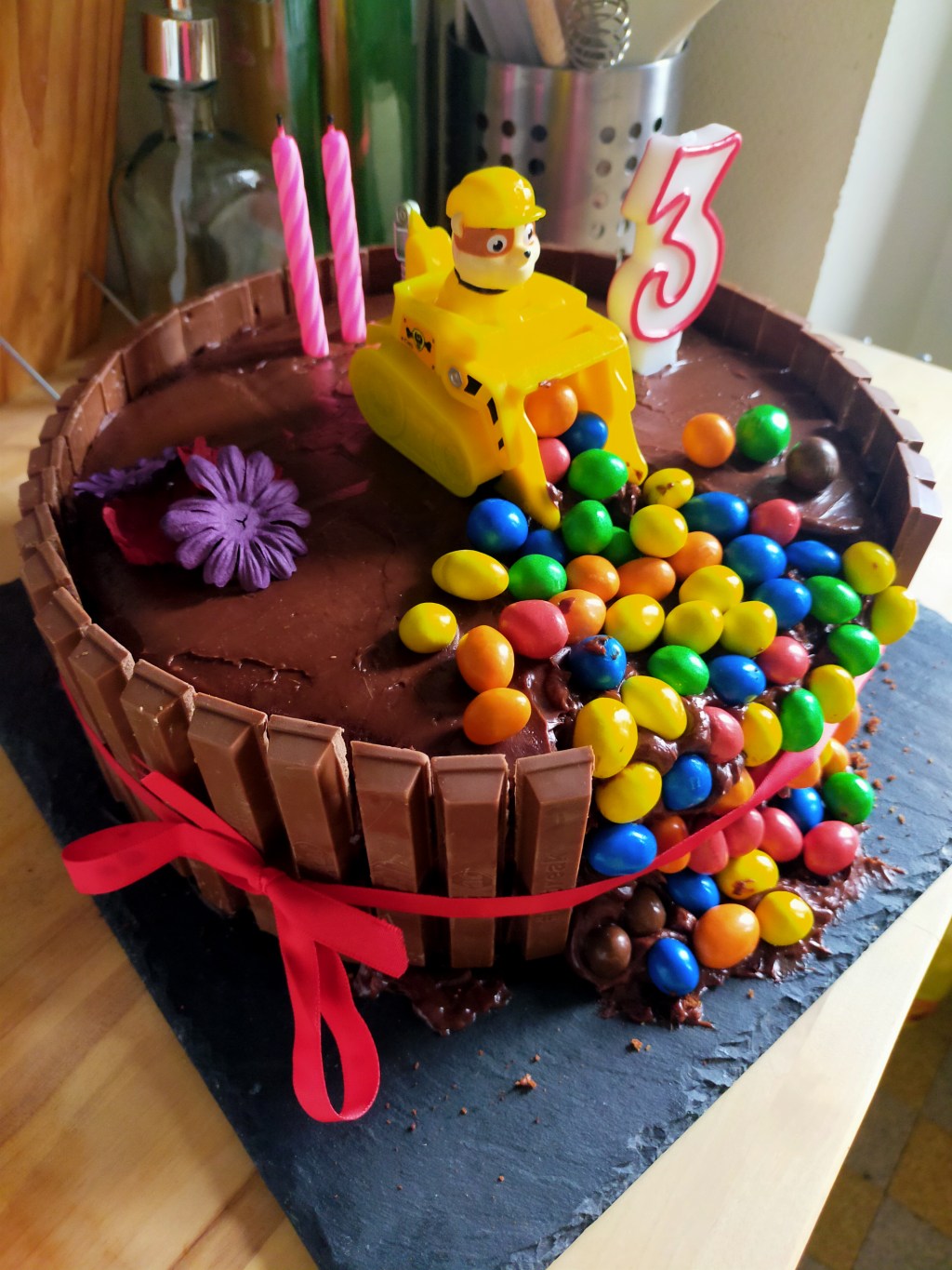 Gâteau du diable – Décoration Pat&nbsp;Patrouille