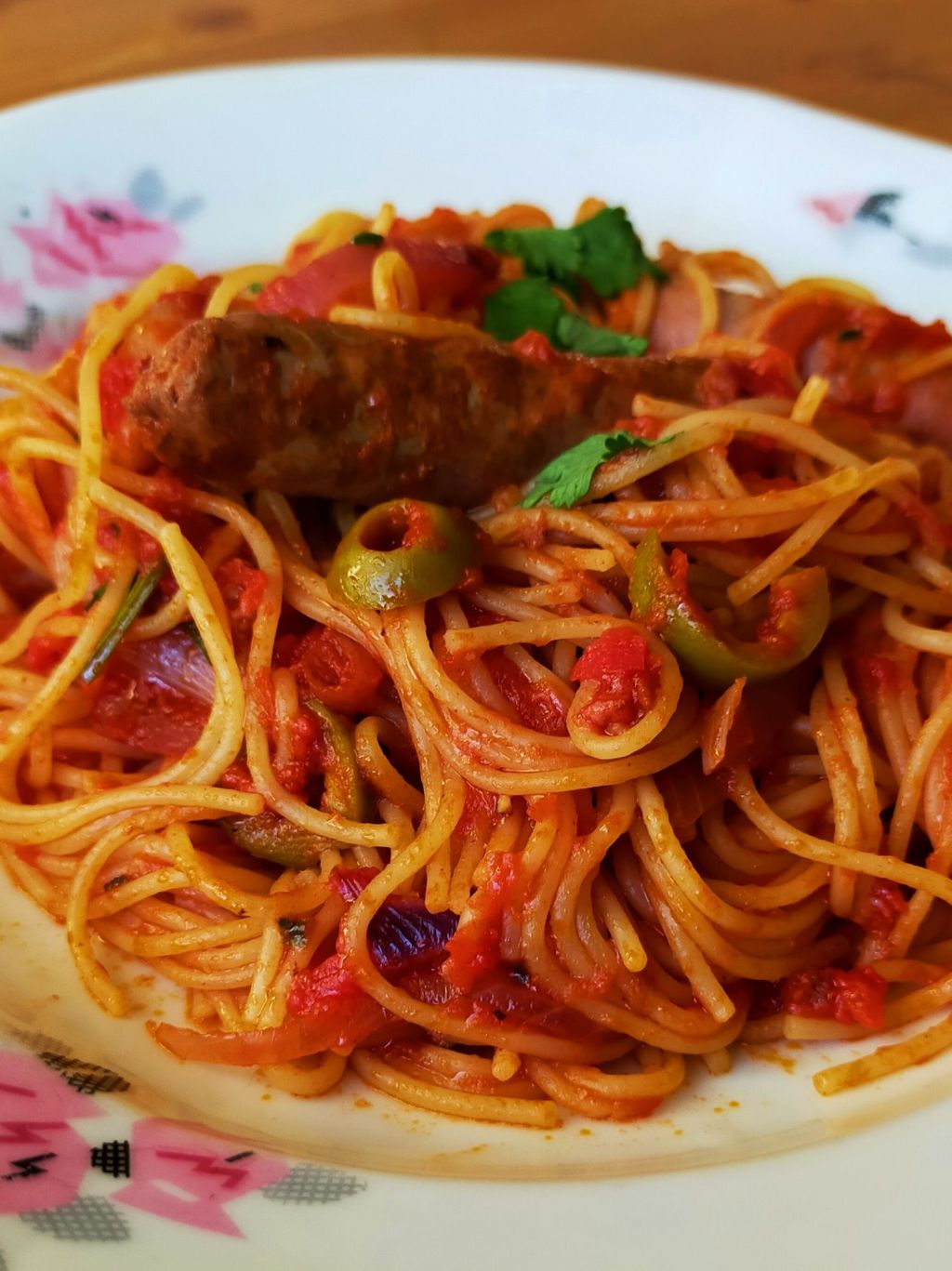 Spaghetti au chorizo
