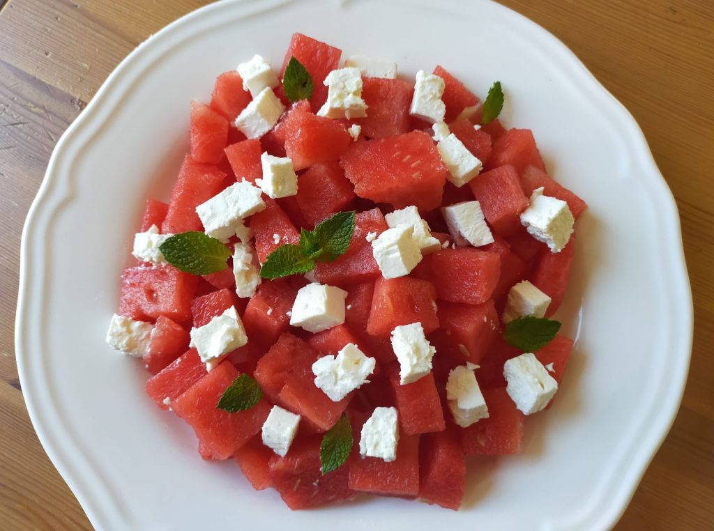 Salade grecque à la pastèque et à la feta